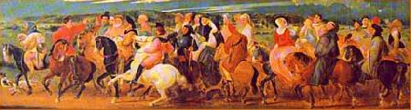 Thomas Stothard Stothard's depiction of the Canterbury Pilgrims Germany oil painting art